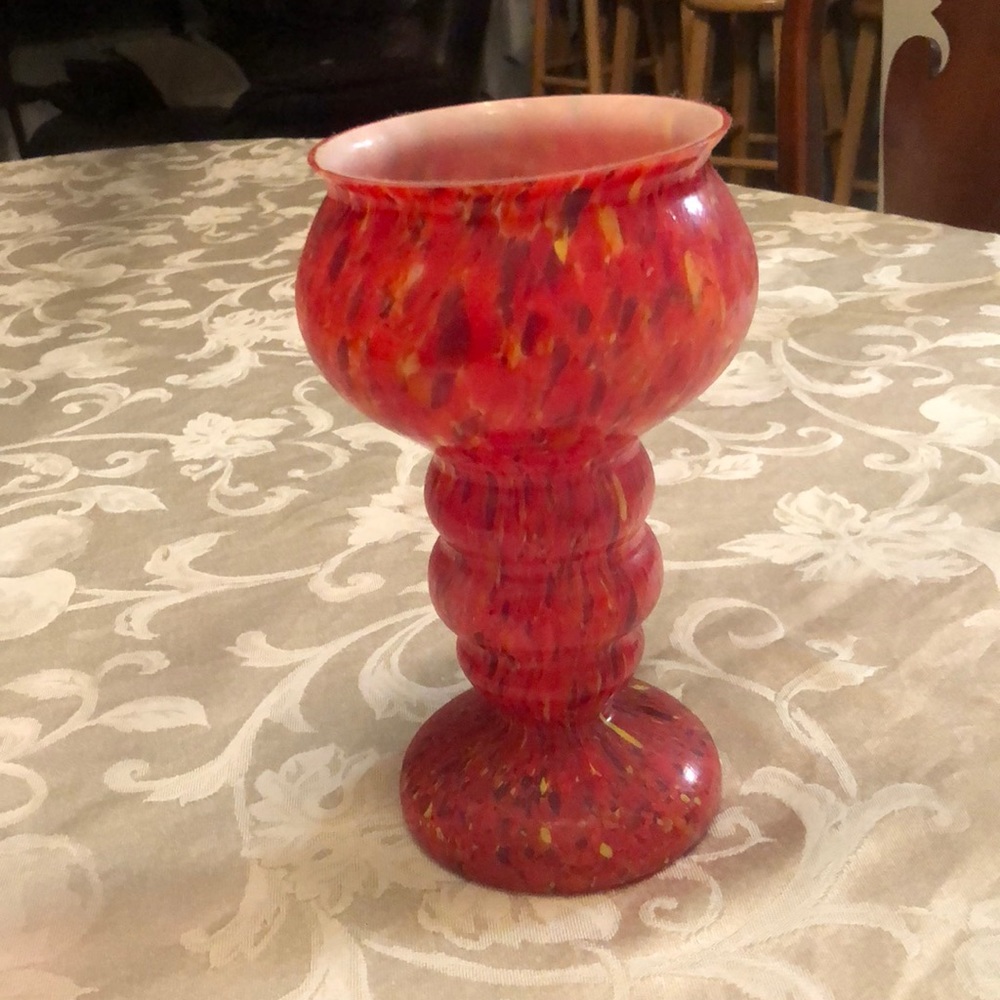 From 1920 HandBlown Glass Vase
